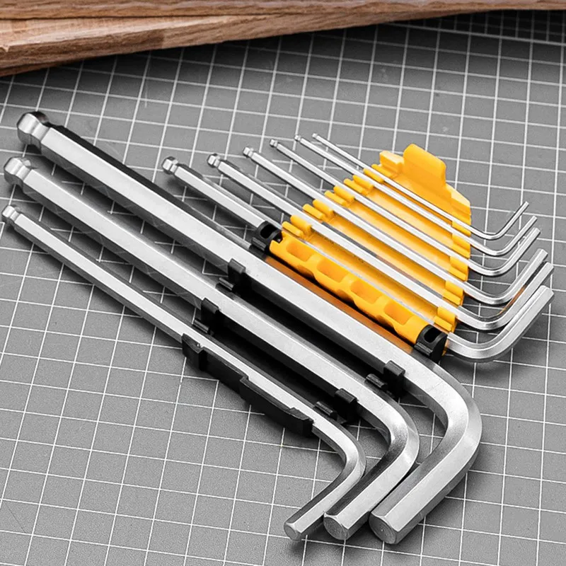 

Deli High Quality 9-piece Hexagon Socket Set Professional Tools Home/Work Assistant