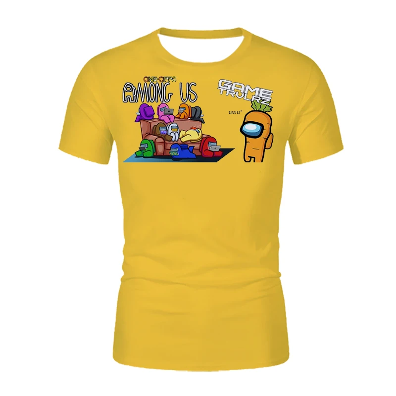 

2021 New Game 3D Men's T-Shirt Fun Summer Cartoon Cute Cute Graphical T-Shirt Hip Hop Men's Costume XXS-6XL