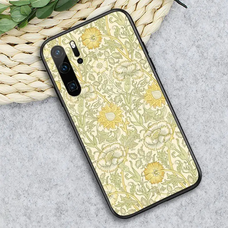 

Morris Designed art pattern Phone Case For Huawei honor Mate P 10 20 30 40 i 9 8 pro x Lite smart 2019 nova 5t