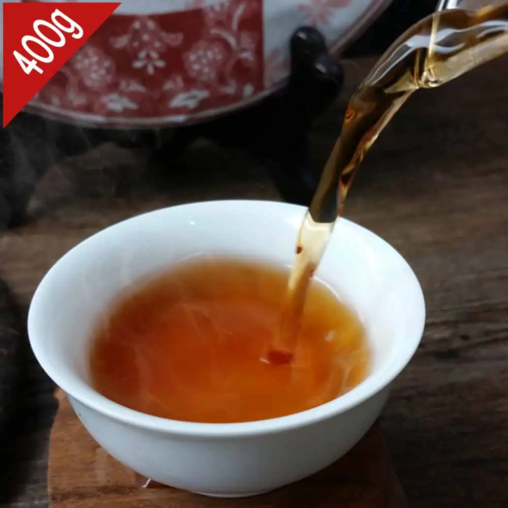 чай пуэр 2014 год Yr SHUANG TIAN transparent Pur-erh 400 г Mengku Shu послевкусие сладкий золотой бутон |