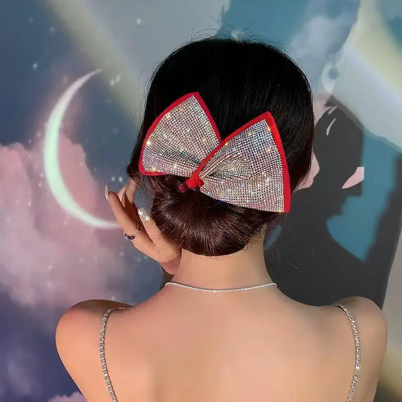 

9 стилей Роскошная кристальная лента для волос 2021 Новинка бант аксессуары для волос черный красный смайлик шпилька новые украшения для воло...