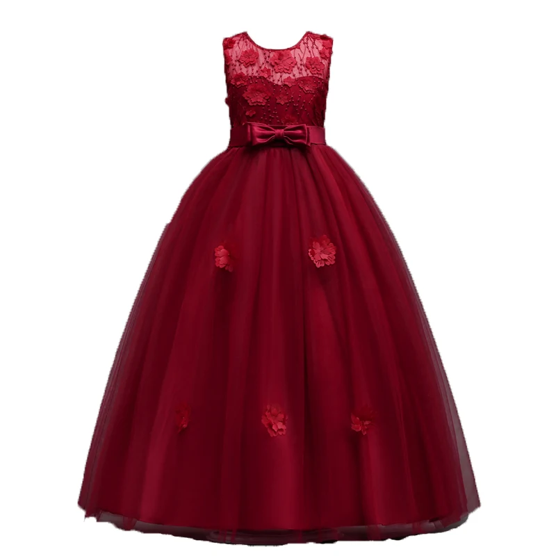 Одежда для маленьких девочек Новинка 2020 года Платья без рукавов с жемчужинами на