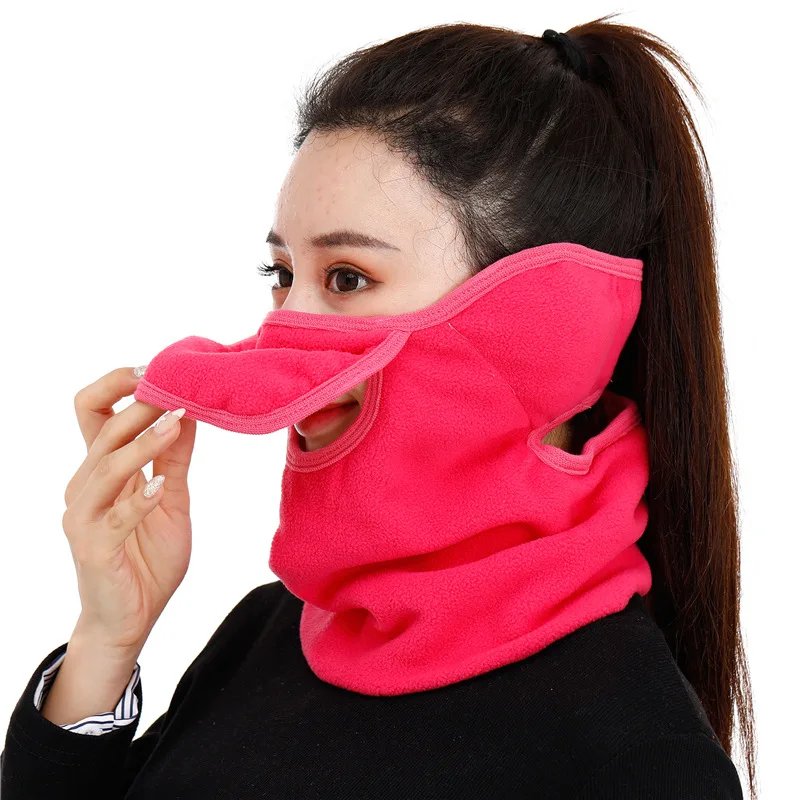 

Winter Face Mask Balaclava Cycling Mask Earmuffs Fleece Thermal Keep Warm Windproof Collars Ski Mask Fishing Bandana Women Men