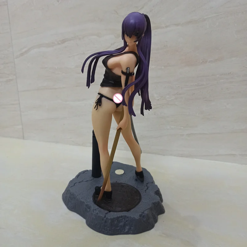 

Anime Chara-ani Highshcool Of The Dead Busujima Saek Sexy Girl PVC Action Figure Collectible Model doll toy 22cm