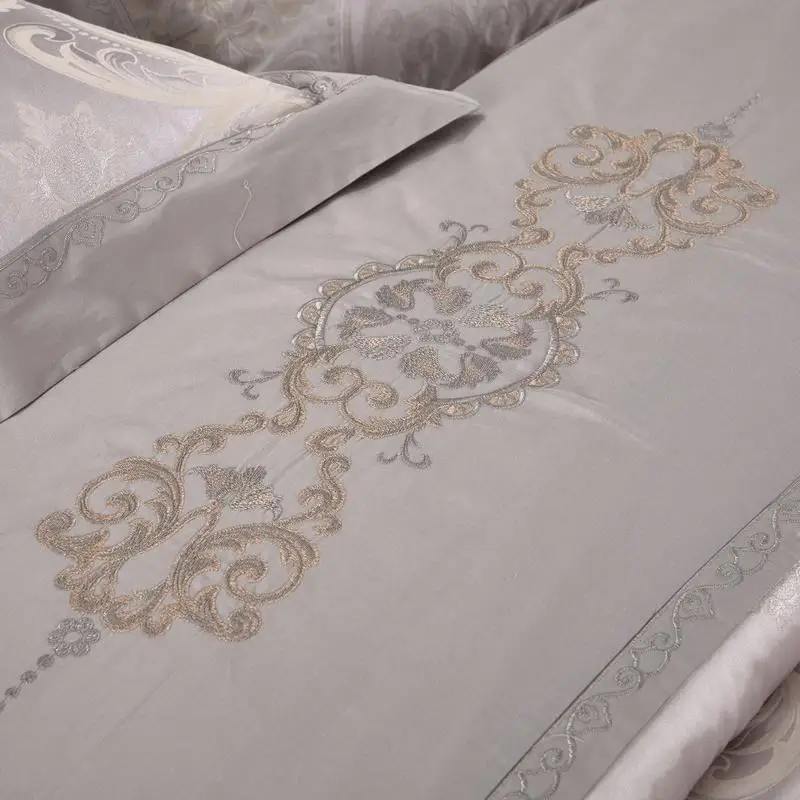 42 хлопковое жаккардовое постельное белье класса люкс 4 шт. мягкие постельные