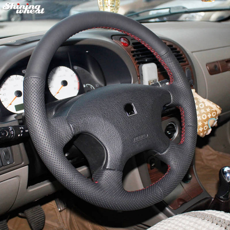 

Hand-stitched Black Leather Steering Wheel Cover for Citroen Elysee c-elysee Citroen Xsara Picasso