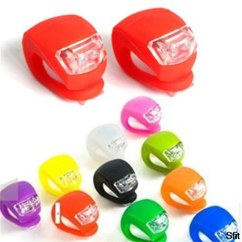 Большая распродажа минисветильник фонарь силиконовый велосипедный переднее и