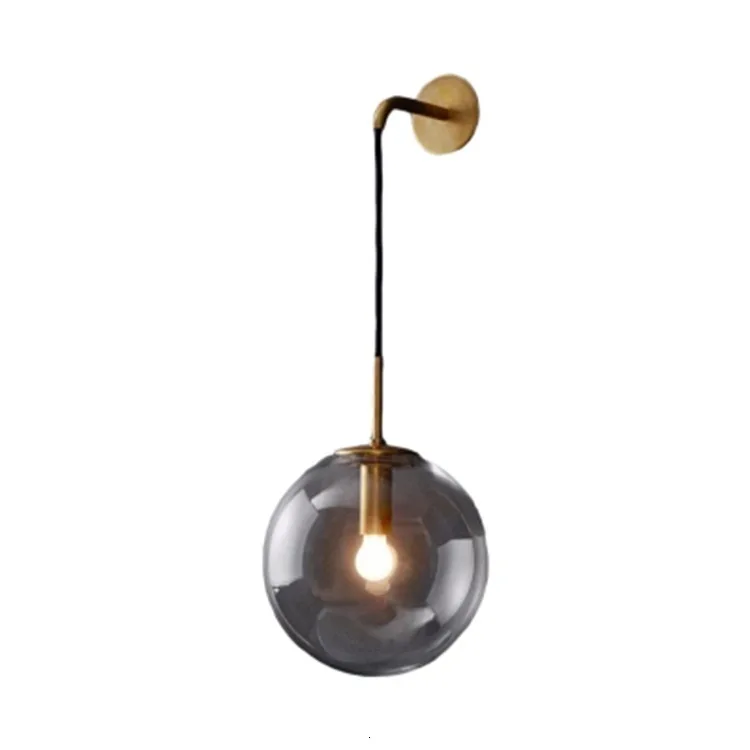 

New Product Wall Light Shop Gold Glass Wall Lamp For Living Room Shop Cafe Wall Light Fixture Light Fixtures Applique Murale Led
