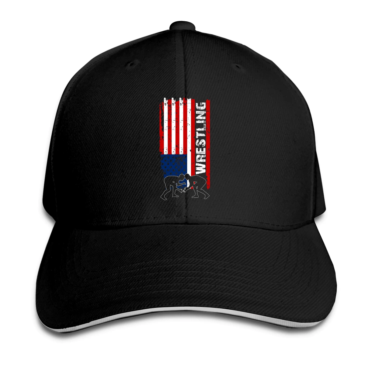 

Wrestling American Flag Hat Baseball Cap for Men Women Fashion Adjustable Sun Hat