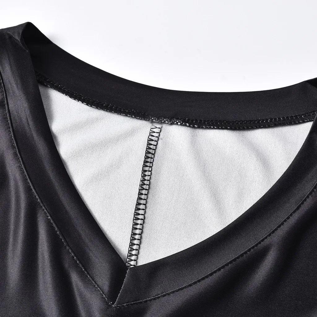 Женская свободная рубашка с длинным рукавом Повседневная v образным вырезом и