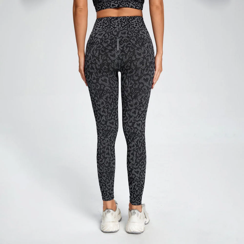 Leopard Prints Yoga Pants Seamless Leggings Sport Women Fitness High Waist Elastic Squat Proof GYM Joggers Booty Scrunch Tights