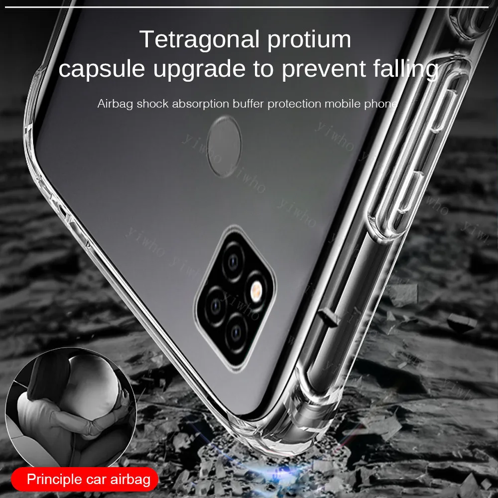on redmi Note 10 Pro Shockproof Case Transparent TPU Cover For Xiaomi redmi note 10 s 10s 10 Pro max redme red mi Clear Cases