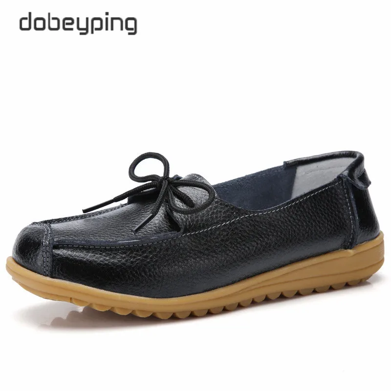 Женские лоферы из натуральной кожи Мягкие прогулочные туфли на плоской подошве