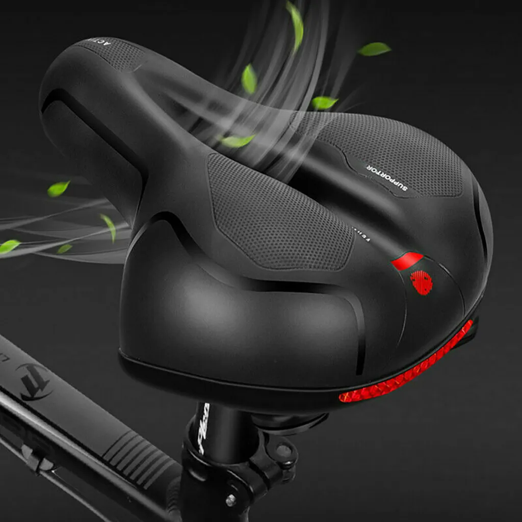 

Comfortable Road Bike Mountain Bike Seat Thick Cushion Hollow Bicycle Saddle Rainproof Soft Memory Sponge Casual Off-road Seat