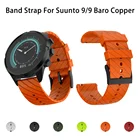 24 мм силиконовый сменный ремешок для наручных часов браслет для Suunto 7 D5 Suunto Spartan спортивные наручные часы HR Suunto 9 Baro Smartwatch