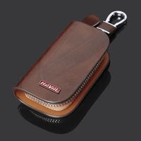 leather remote car key case key cover with car logo for great wall havalhover h1 h3 h5 h6 h7 h4 h9 f5 f7 f9 h2s car accessories