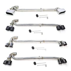 Наконечник Выхлопной Трубы для BMW X3 X4 из нержавеющей стали, наконечник глушителя из углеродного волокна, наконечник выхлопной трубы автомобиля, 1 комплект