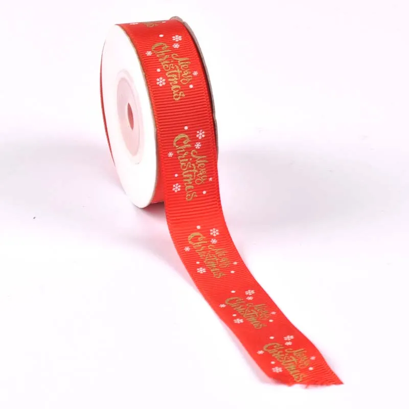 2020 рождественские ленты Корсажная атласная в мелкую клетку поделки виде лося для