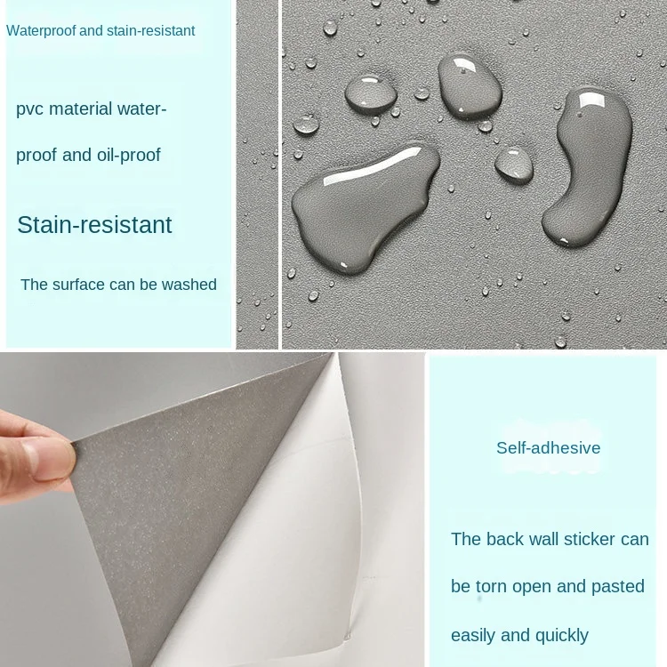 Самоклеящиеся обои из ПВХ утолщенные в скандинавском стиле для обновления
