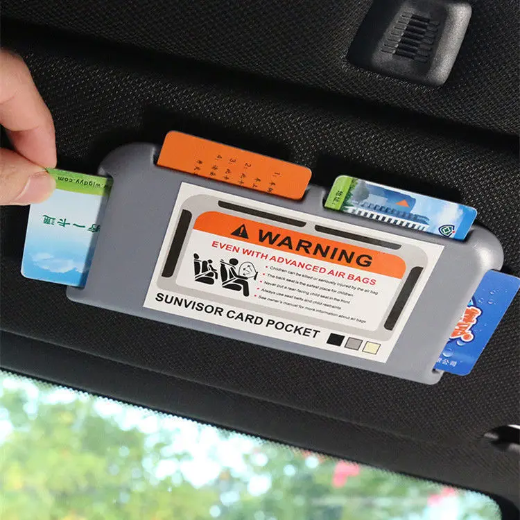 

Авто-Стайлинг авто солнцезащитный козырек органайзер для номер телефона при временной парковке зажим с высоким уровнем Скорость держатель...