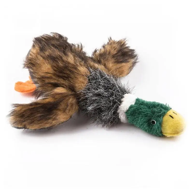 Вокальные игрушки для домашних животных мягкие в форме дикой утки будут