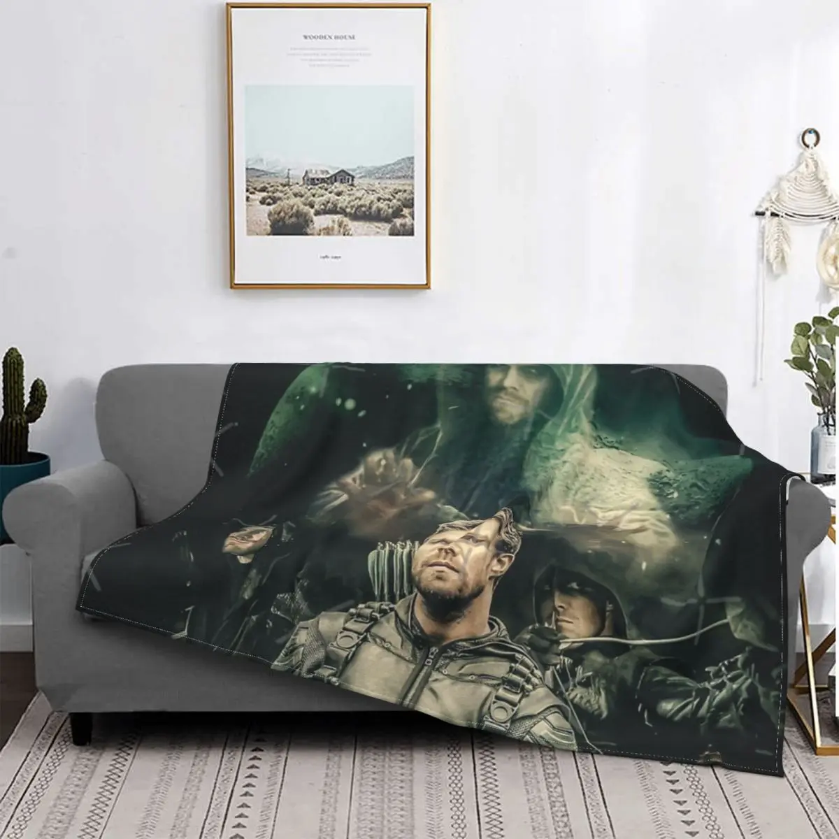 

Arrow - Oliver Queen Blanket Bedspread Bed Plaid Blankets Plaid Blanket Picnic Blanket Blankets For Beds