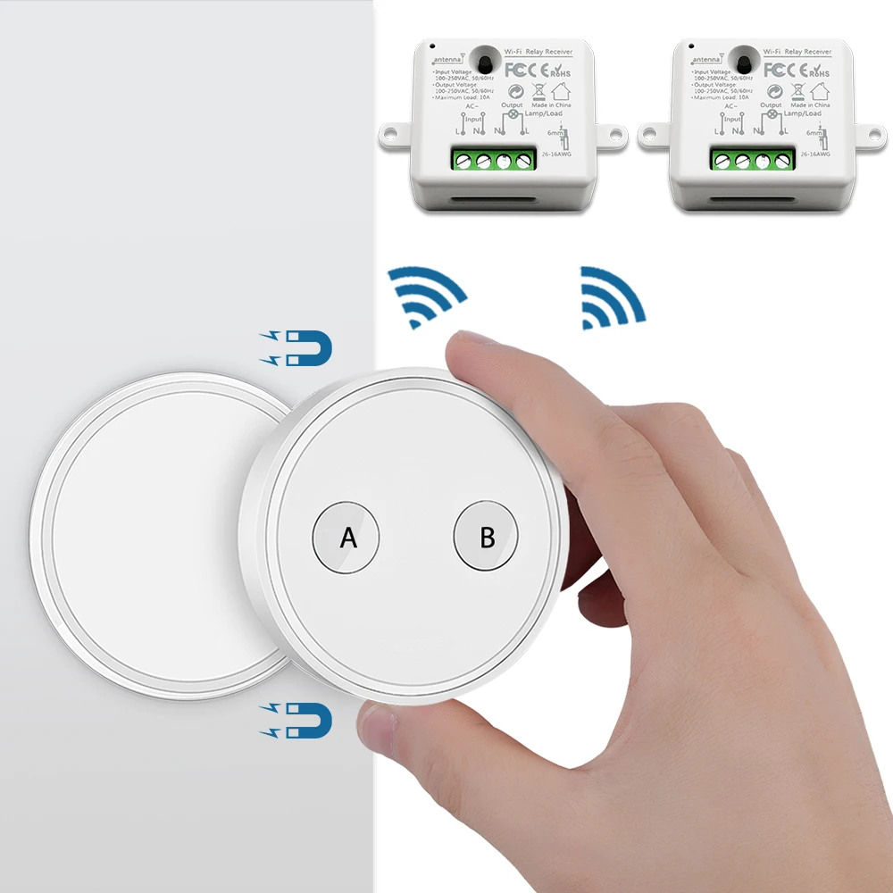 Tuya WiFi переключатель реле с удаленным приложением Smart Life работает Google Home Amazon Alexa