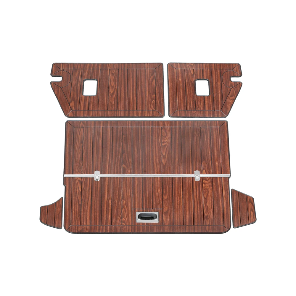 

Car Accessories Rear Trunk Mats Cargo Liner Set Synthetic Wood Tray Wooden Pad Boot Mat Carpets for Chevrolet Equinox 2017-2020