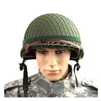 outdoor retro ww2 iron man helmet with net cover and cats eyes m1 cap paratroopers motocross vintage protection us army