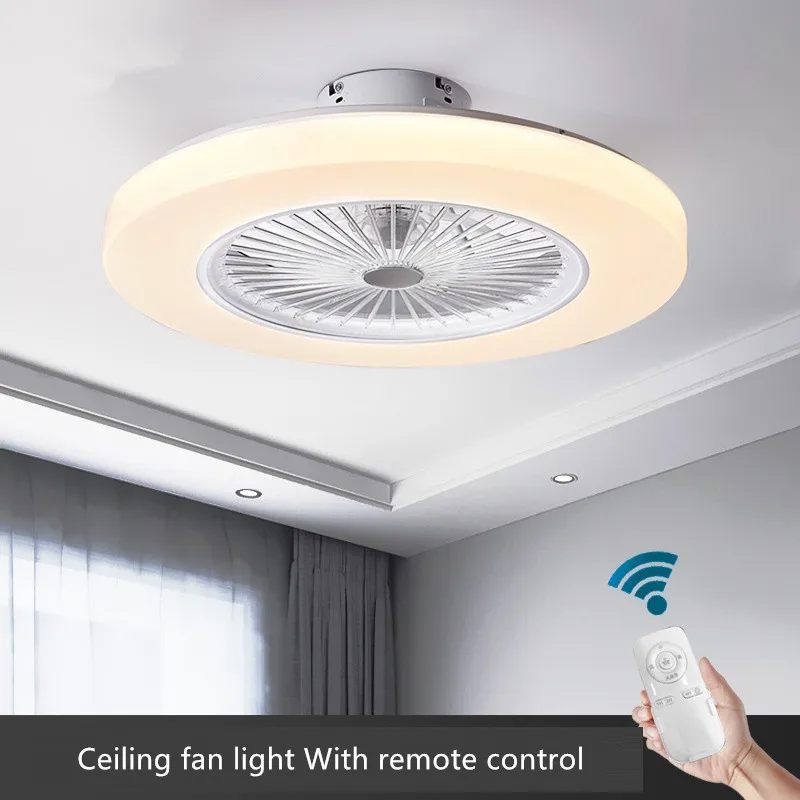 Ультратонкий потолочный вентилятор светодиодная лампа с дистанционным