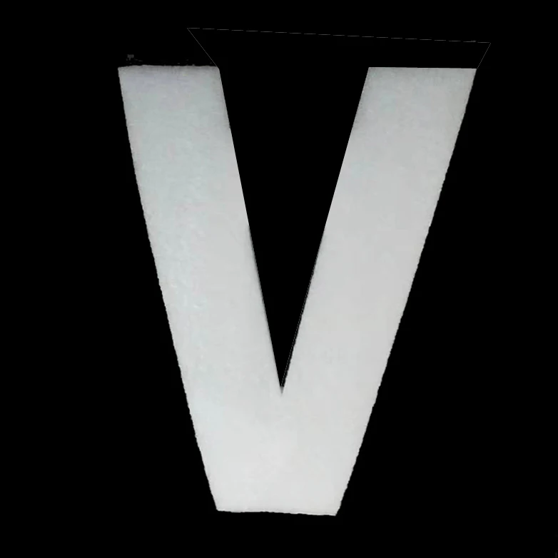 WHITE V Креативные 30 см большие пенопластовые буквы слова DIY белая губка A-Z 26 слов Искусство ремесло ювелирные изделия дисплей инструмент Алфавит имя письмо комбайн - Цвет: WHITE V