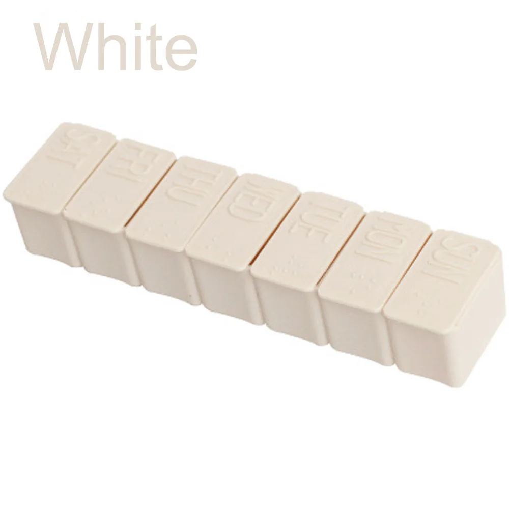 

Travel Pill Box Plastic Pill Case Weekly Medicine Storage Organizer Container Drug Tablet Dispenser Independent Lattice Holder