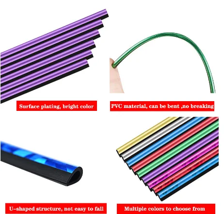 Декоративная лента для автомобильного выхода хромированная обшивка бампера