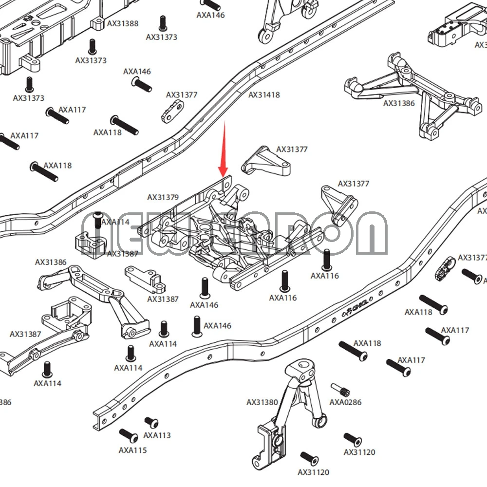 Новинка алюминиевая Центральная противоскользящая пластина ENRON коробка передач нижнее Крепление # AX31379 Metal