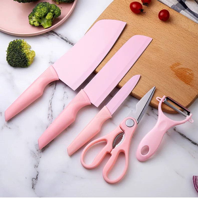 

Stainless Steel Knife Set Kitchen Five-piece Kitchen Knife Gift Set Knife Meat Cutting Kitchen Knife Combination Complete Set