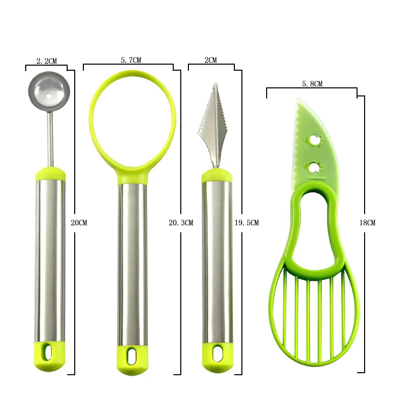 3 шт. фрукты резьба Garnishing &quotсделай сам&quot для салатов прибор резки фруктов