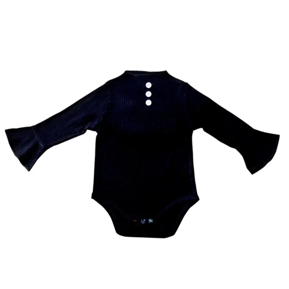 Baby Romper Autumn Infant Boy Girl Jumpsuit Cotton Long Sleeve Solid Color Buttons Design | Детская одежда и обувь