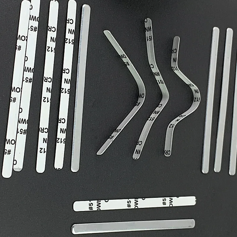 100 шт. регулируемые эластичные зажимы для мостика носа маски сделай сам
