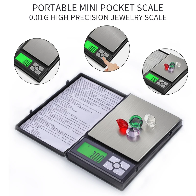 Мини цифровые весы для ювелирных изделий медицина порошок Карманные портативные