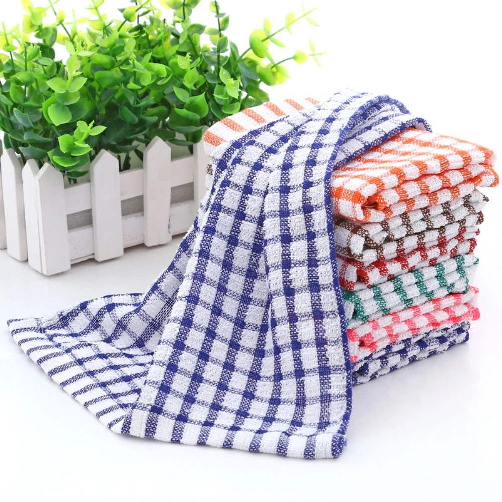 

6PCS Cotton Kitchen Tea Towels Absorbent Lint Free Catering Restaurant Cloth Dish Towels