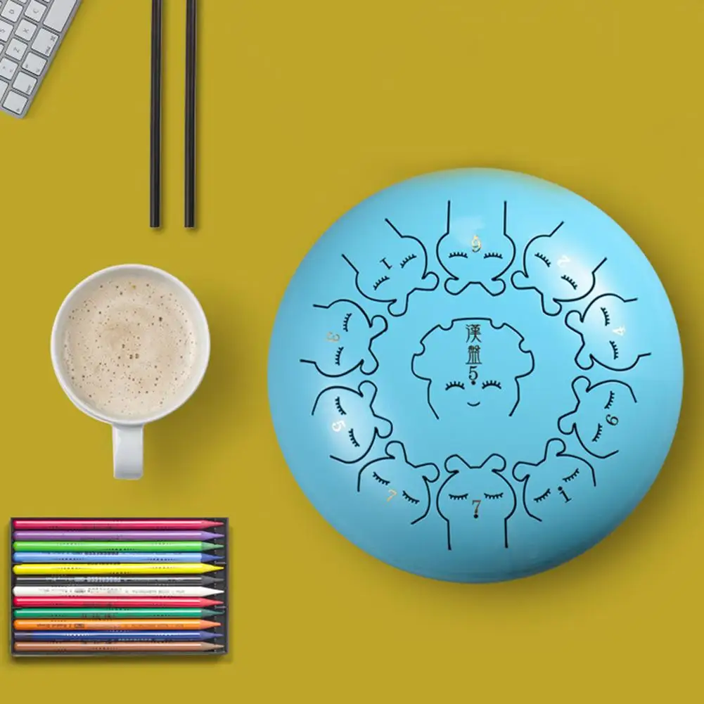 12 дюймов 11 тон сталь язык барабан ударный инструмент мультфильм Стиль бубен с