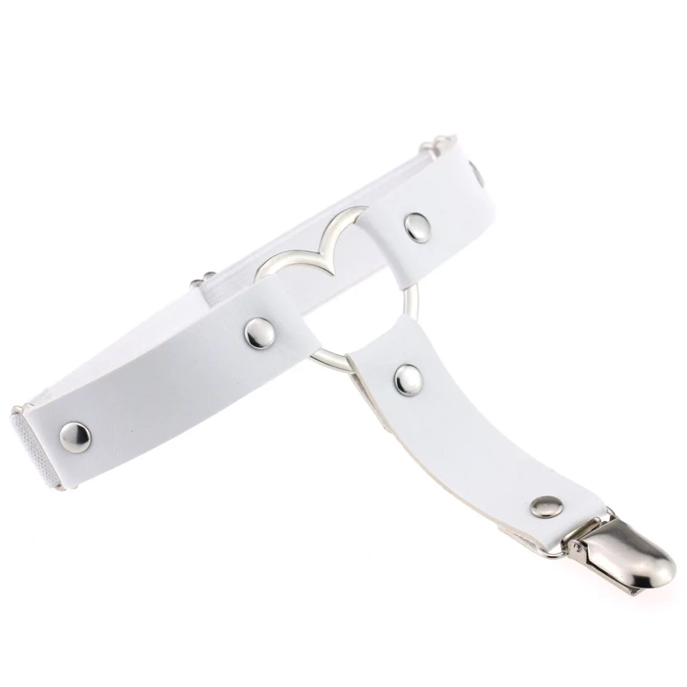 Женский эластичный ремень из искусственной кожи в стиле панк готическое сердце