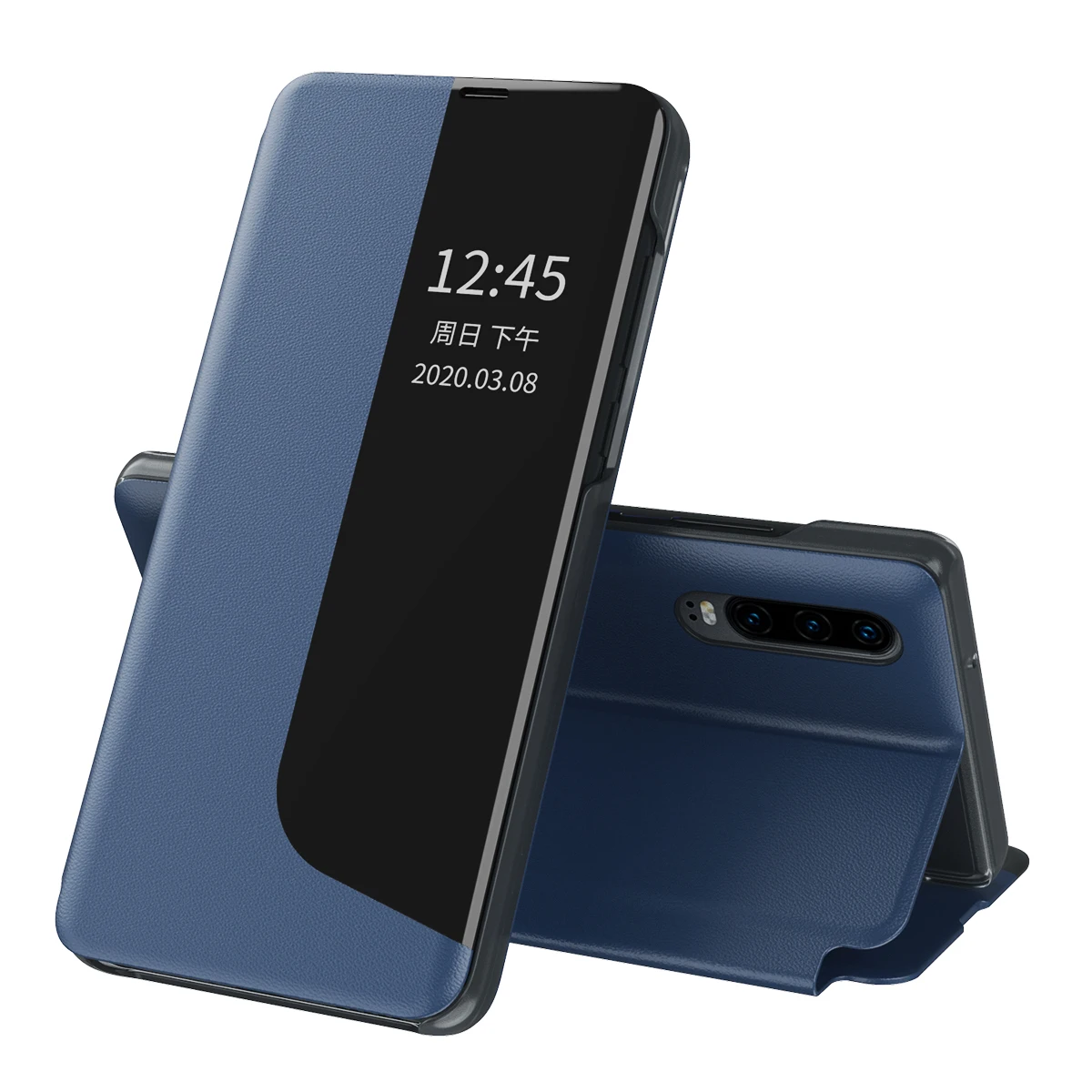 

For Huawei P20 P20pro Nova3E P30pro P30 New Half Window Protection Mobile Phone Case