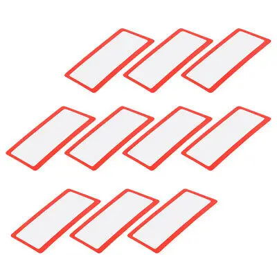 Fresnel Lens Magnifier 75mmx40mm 3X 300% Credit Card Red 10pcs | Канцтовары для офиса и дома