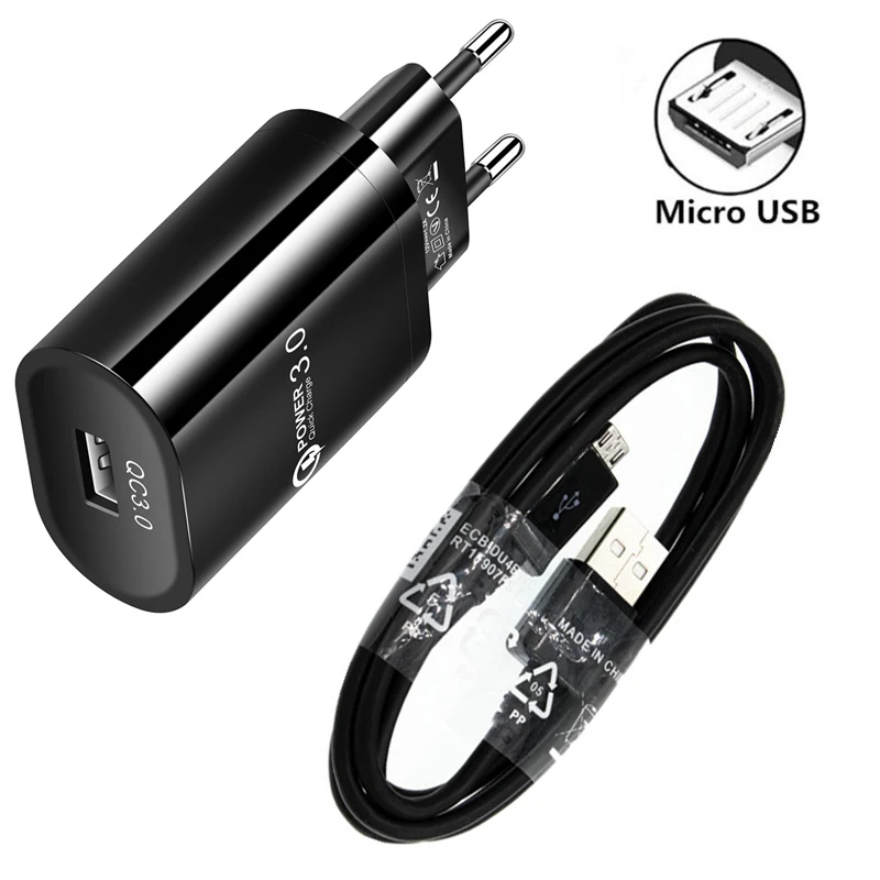 Micro USB Type C кабель для передачи данных Xiami 8 9 SE 9T CC9 Pro Note 10 A3 A2 lite Samsung J3 J5 J7 2017 телефон QC