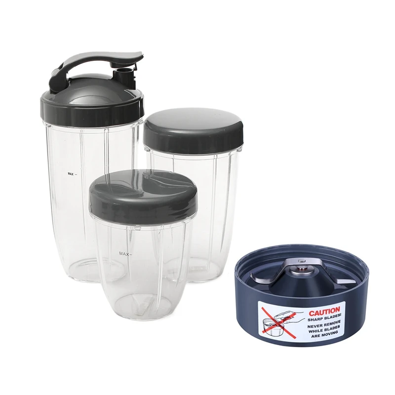 7 шт. запасные части для соковыжималки Nutribullet: 6 3 сменных чашки + крышки и 1 лезвие