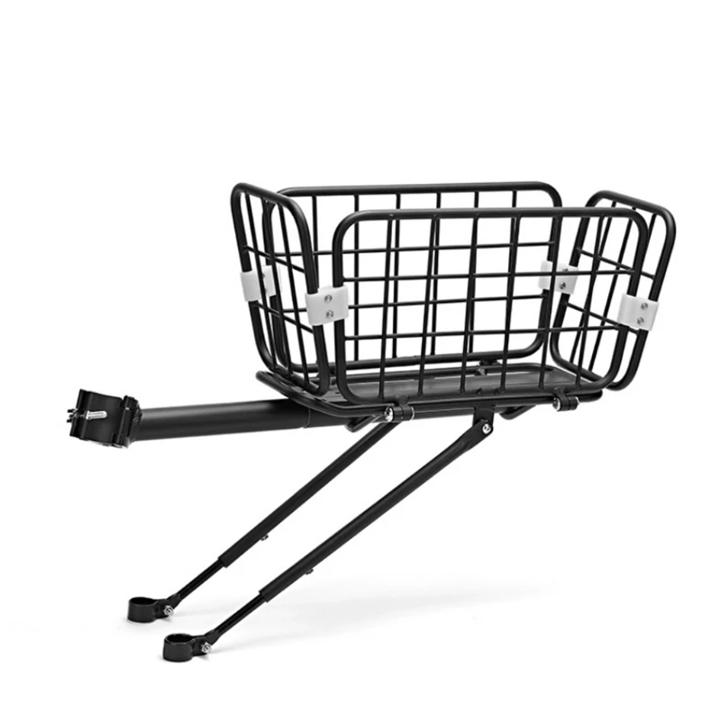 

Bicycle Cargo Rack Adjustable Tour Rear Back of Bike Carrier Bicycle Luggage Cargo Rack 165 lbs Capacity 55KD