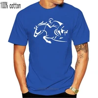 2018 new fashion mens short sleeved t shirt cotton o neck t shirt riding horse print casual top tee loose plus size xs xxl