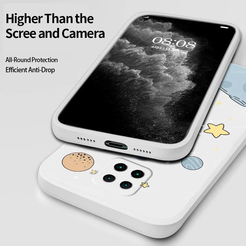 

Rectangle Soft Pattern Case For Redmi 10X4G 10X5G 10XPro 9 Redmi Note 9 8 8Pro 7 7Pro Redmi K30 K20 Liquid Silicone Cover