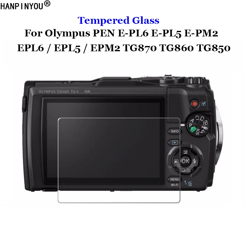Для Olympus PEN E PL6 PL5 EPL6 / EPL5 EPM2 TG870 TG860 TG850 закаленное стекло 9H 2.5D зеркальная